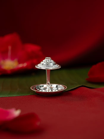 Urja Agarbatti Stand Crafted in 925 Silver