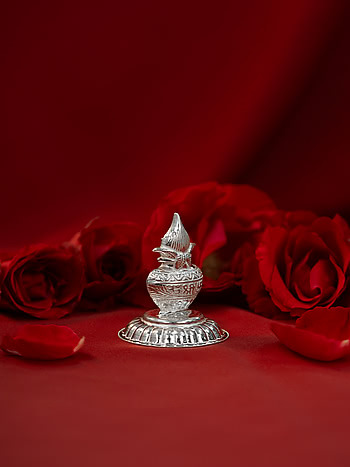 Kalash Agarbatti Stand Crafted in 925 Silver