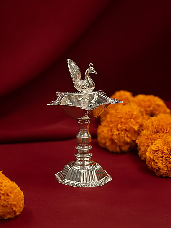 Mayur Diya Crafted in 925 Silver