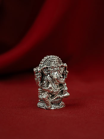 Bal Ganesha Idol Crafted in 925 Silver