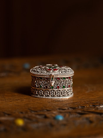 Niyati KumKum Box Crafted in 925 Silver