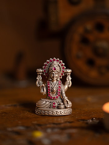 Adi Laxmi Idol Crafted in 925 Silver