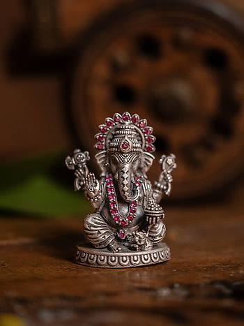 Vinayaka Ganesh Idol Crafted in 925 Silver