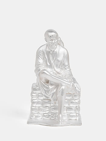 Sai Baba Idol Crafted in 925 Silver