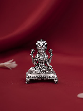 Dhan Varsha Lakshmi Idol Crafted in 925 Silver
