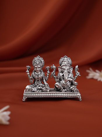 Mangalam Ganesh Laxmi Idol Crafted in 925 Silver