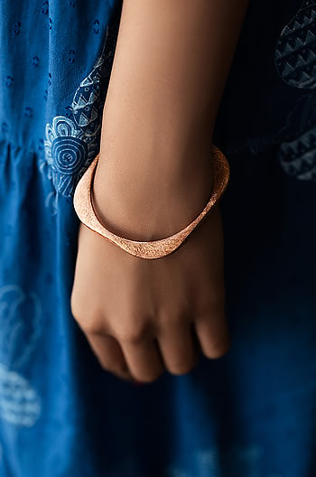 Jennifer L Bangle in Rose Gold Plating Jennifer L Bangle in Rose Gold Plating