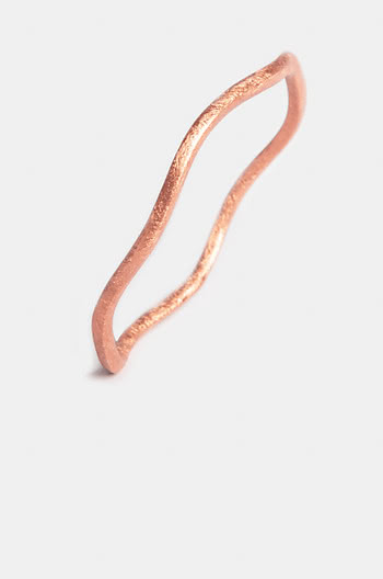Jessica A Bangle in Rose Gold Plating Jessica A Bangle in Rose Gold Plating