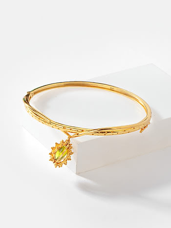 Magnifica Bloom Bangle in Gold Plated 925 Silver