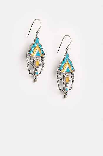 Antique Mukuta Sculpture Earrings