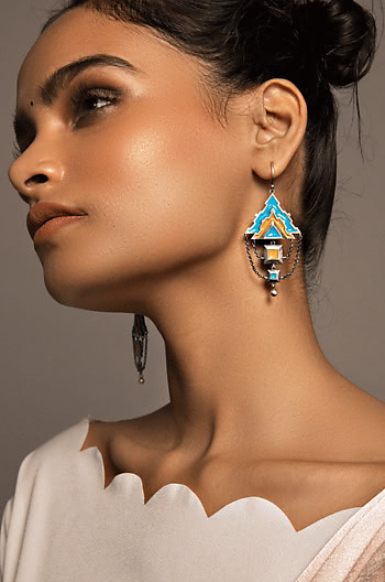 Mukuta Sculpture Earrings Mukuta Sculpture Earrings