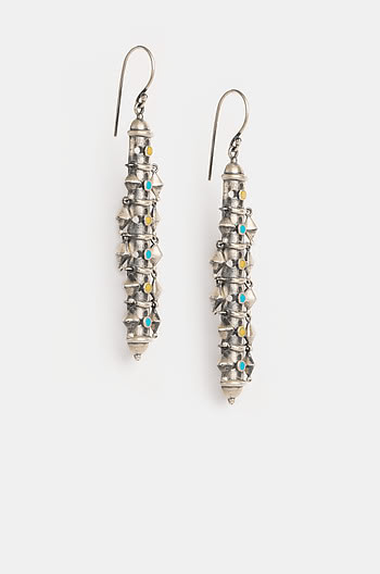 Antique Vajra Sculpture Earrings