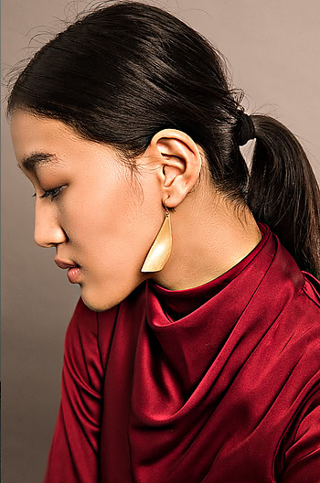On Point Earrings in Gold Plating