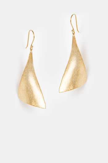 On Point Earrings in Gold Plating