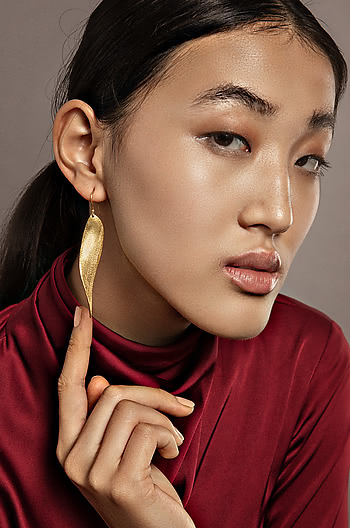 Highlighter Earrings in Gold Plating