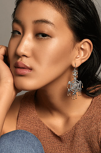 Antique Razia Shield Earrings