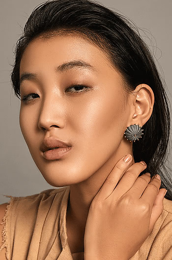 Antique Hariyakka Shield Earrings