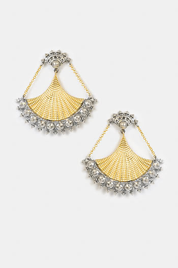 Antique Ahilyabai Shield Earrings Antique Ahilyabai Shield Earrings