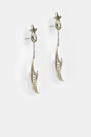 Antique Naikidevi Axe Earrings