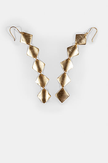 Checklist Earrings in Gold Plating