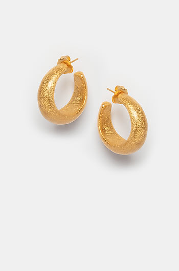 Hailey B Hoops in Gold Plating Hailey B Hoops in Gold Plating