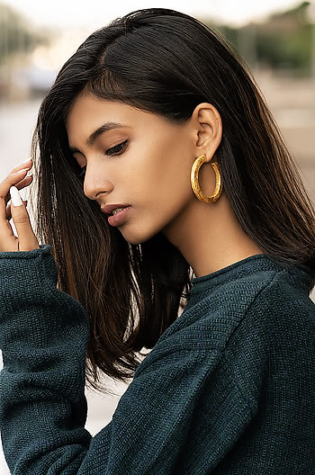 Kerry W Hoops in Gold Plating