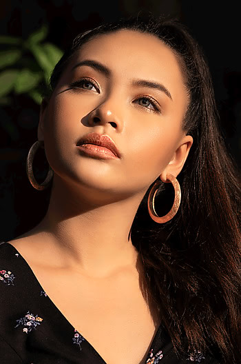 Gigi H Hoops in Rose Gold Plating Gigi H Hoops in Rose Gold Plating