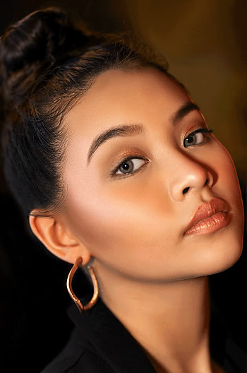 Kendall J Hoops in Rose Gold Plating Kendall J Hoops in Rose Gold Plating