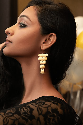 Dance All Night Earrings in Gold Plating