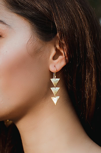 After Party Earrings in Gold Plating