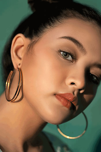 Sarah P Hoops in Gold Plating Sarah P Hoops in Gold Plating