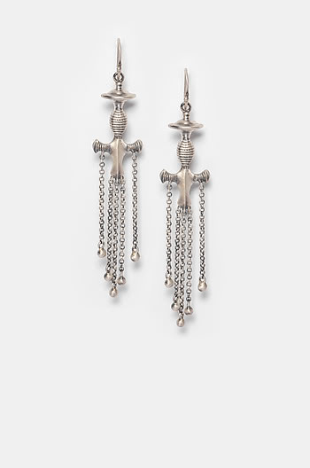 Antique Noor Sword Earrings