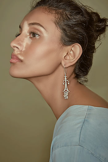 Antique JIjabai Sword Earrings