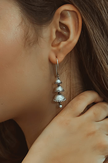 Antique Narah Pillar Earrings