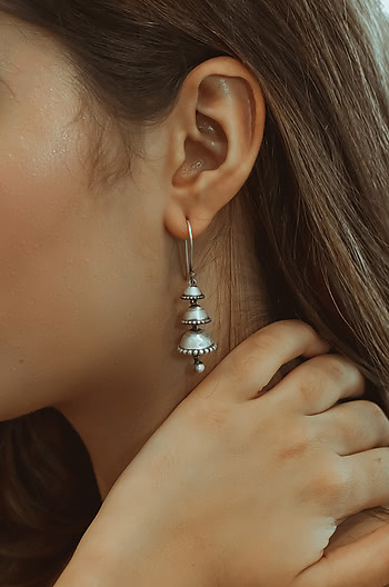 Antique Narah Pillar Earrings