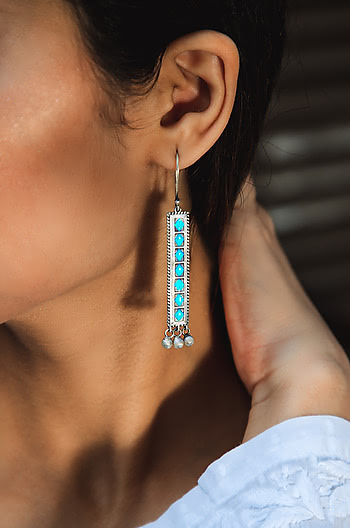 Antique Vapi Pillar Earrings