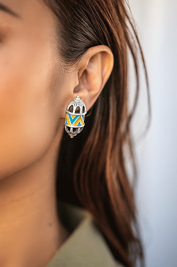 Antique Vartita Sculpture Earrings