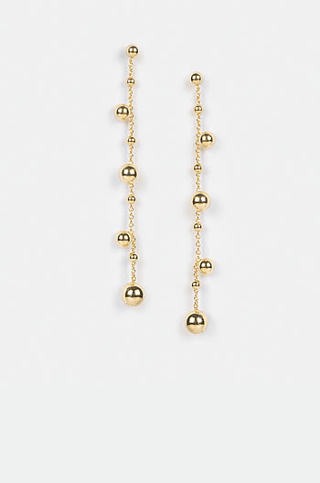 Shake It Off Earrings in Gold Plating