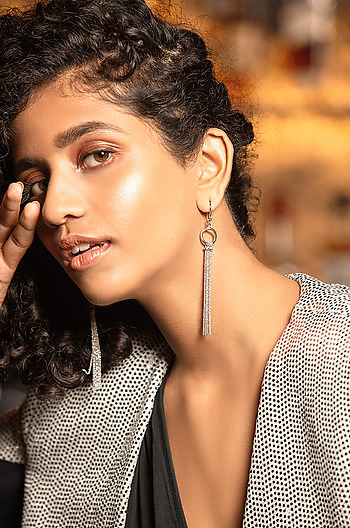 Side to Side Earrings in 925 Silver