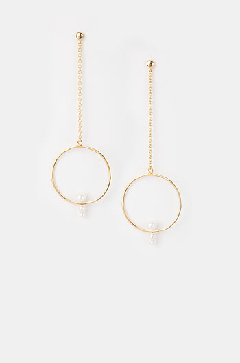 Office Shenanigans Earrings in Gold Plating