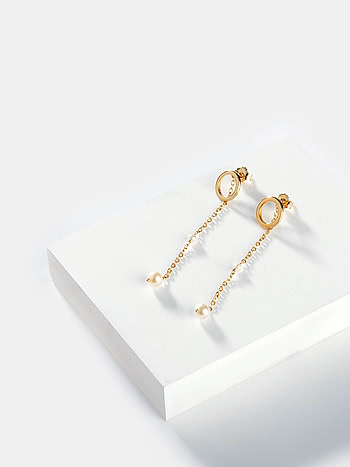 Friyay Vibes Earrings in Gold Plated 925 Silver