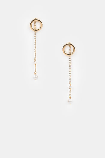 Friyay Vibes Earrings in Gold Plating