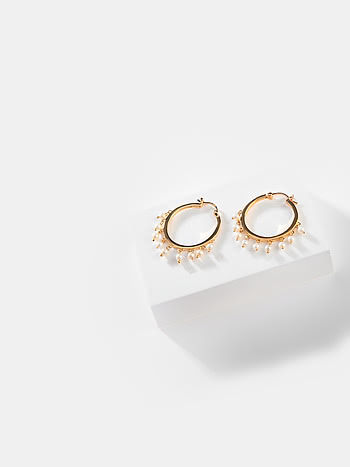 Lit All Day Earrings in Gold Plated 925 Silver