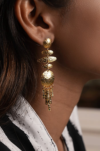 Right Round Earrings in Gold Plating