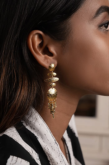 Right Round Earrings in Gold Plating