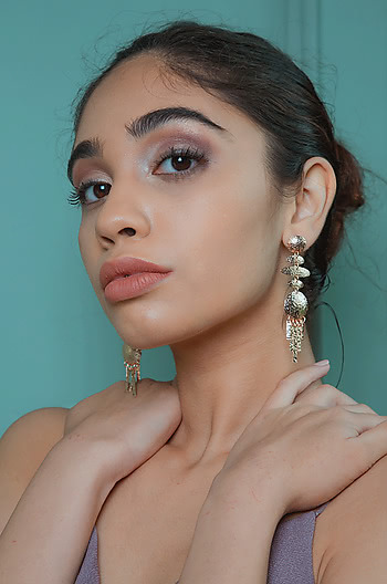Right Round Earrings in Rose Gold Plating