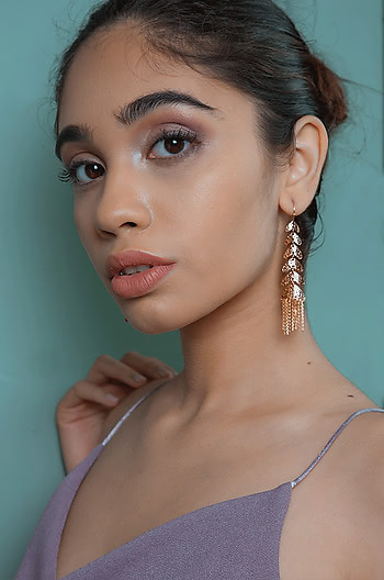 Rainbowland Earrings in Rose Gold Plating