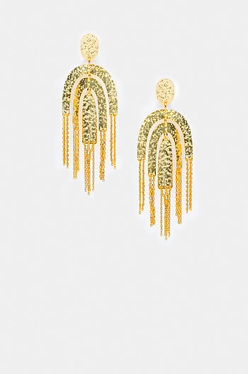 Chandelier Earrings in Gold Plating