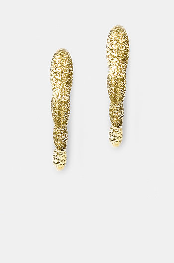 Slide Away Earrings in Gold Plating