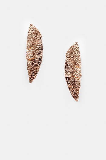 Moving On Earrings in Rose Gold Plating